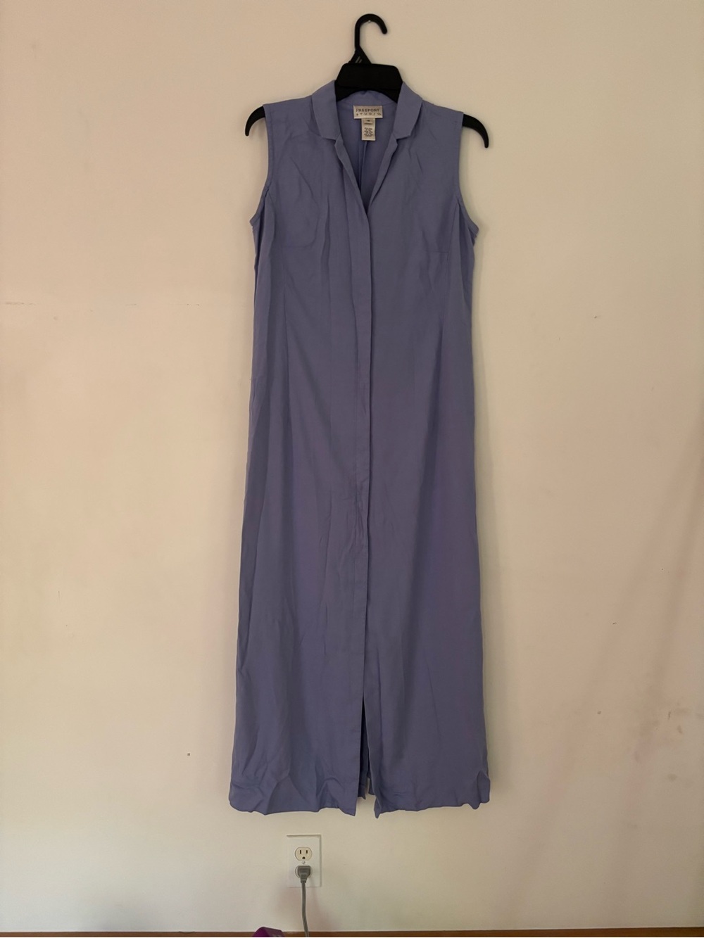 Vintage Freeport Studio 100% Silk Sleeveless Maxi Dress Size 10